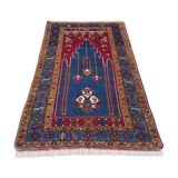 Turkish vintage prayer rug vegetable dye 170x100cm