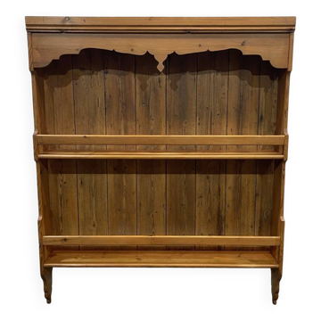 1930s English Fir Shelf