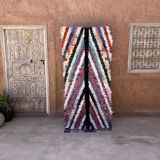 Moroccan carpet boucherouite colored - 94 x 202 cm
