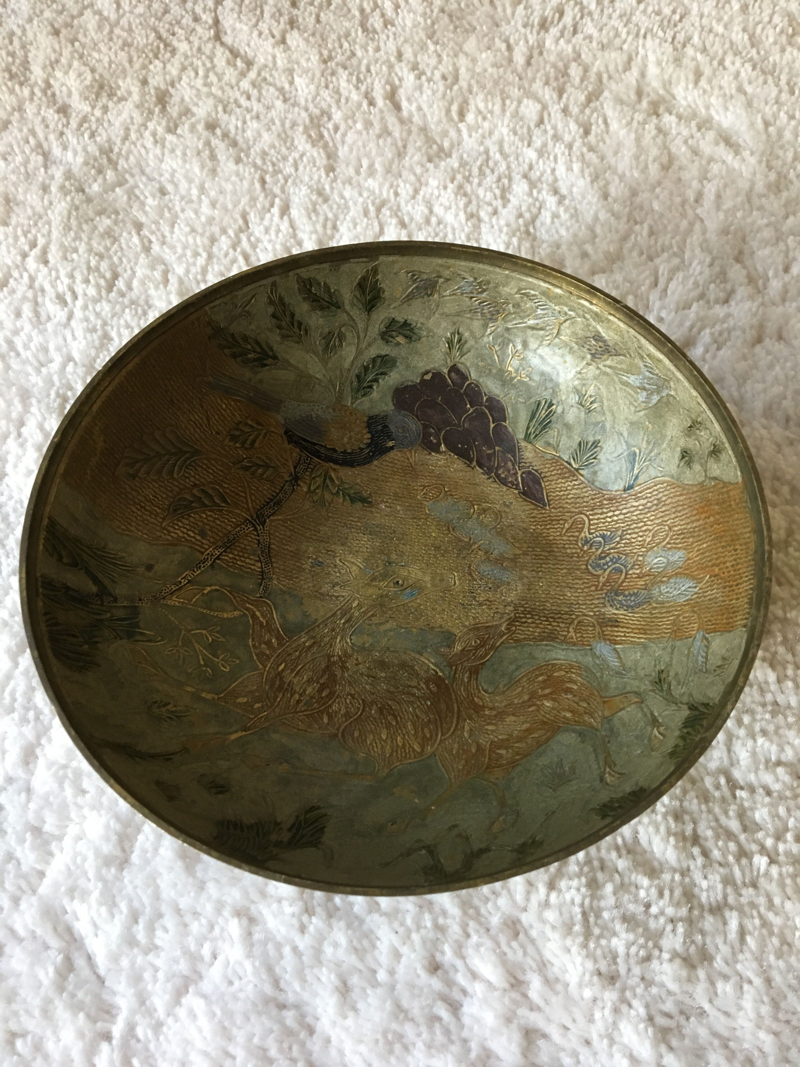 Empty Pocket brass with engravings