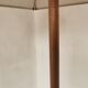 Scandinavian floor lamp 1960, wood and brass