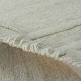 Moroccan berber carpet tunisian wool beige salmon