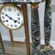 20th century bronze portico and cage clock signed cartier