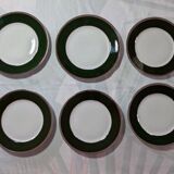 Antique service 31 pieces – S.P.M. Walküre Bavaria – Empire Green & lace