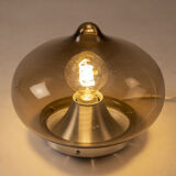 Brown glass 'drop' dijkstra lamp