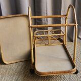 Vintage dessert in rattan