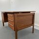 Mid-century teak freestanding desk from gv mobler, 1970s