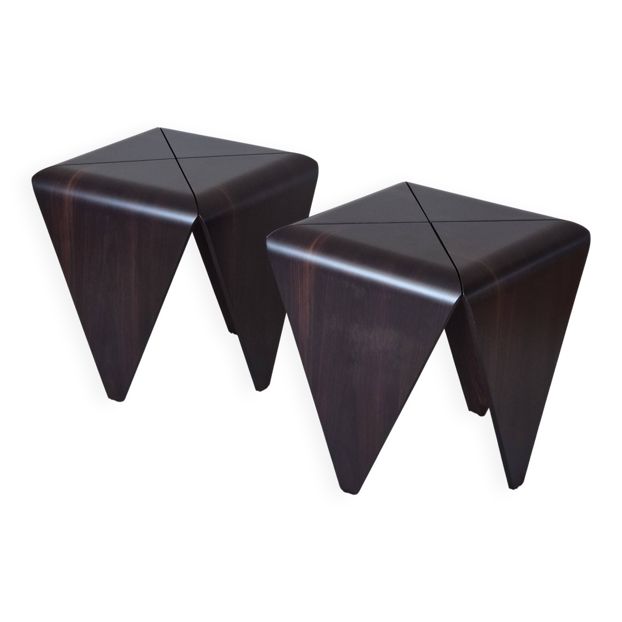Petalas Side Tables by Jorge Zalszupin, Rosewood
