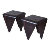 Petalas Side Tables by Jorge Zalszupin, Rosewood