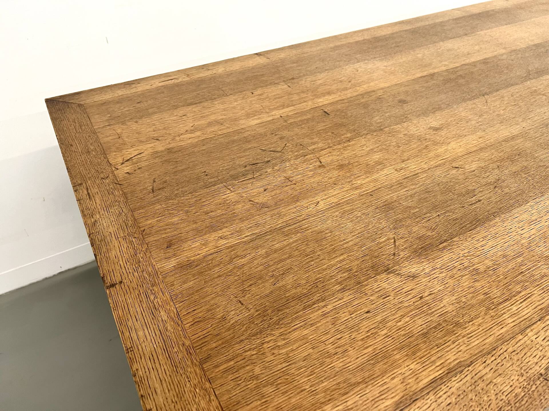 Oak farmhouse table, 1950s