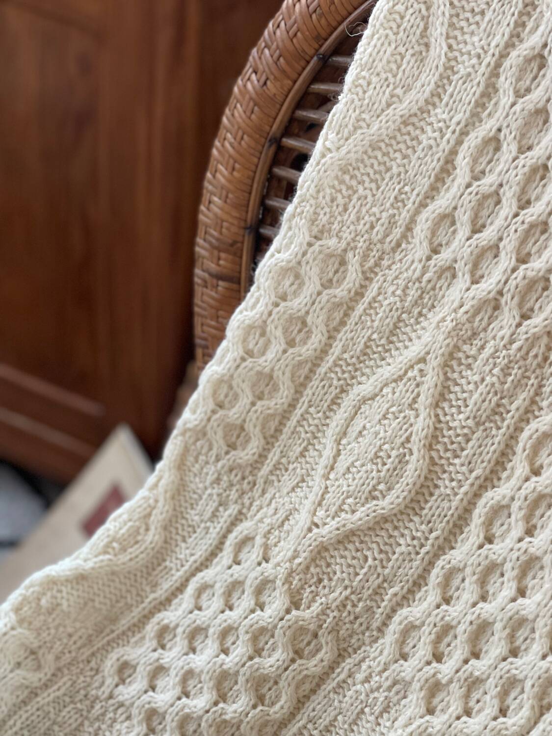 Pure natural wool English blanket