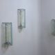 Set of 3 Murano wall sconces by Carlo Nason for Mazzega, 1970s