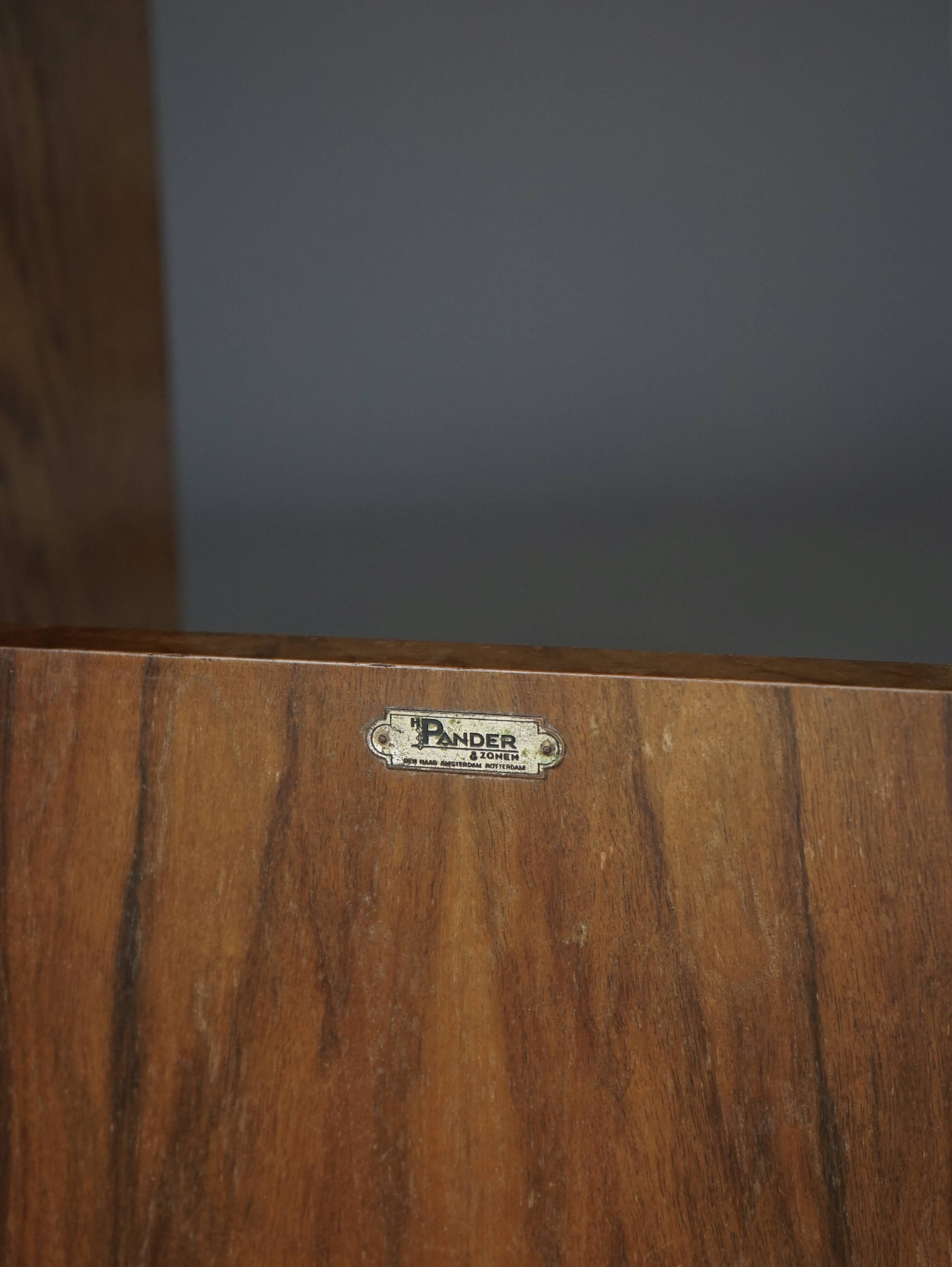 Art Deco or Haagse School Nightstand by H. Pander & zn., 1930s