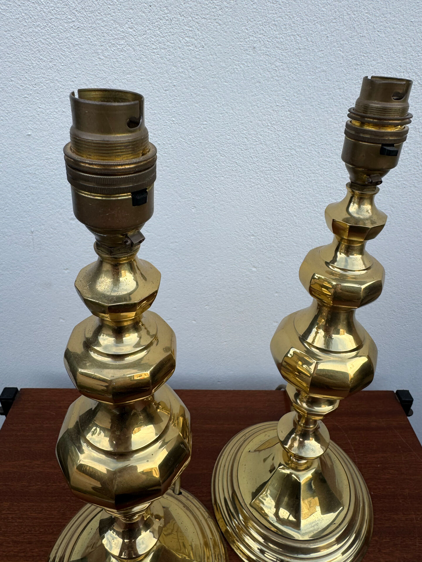 Neo-classical lamp bases in solid brass