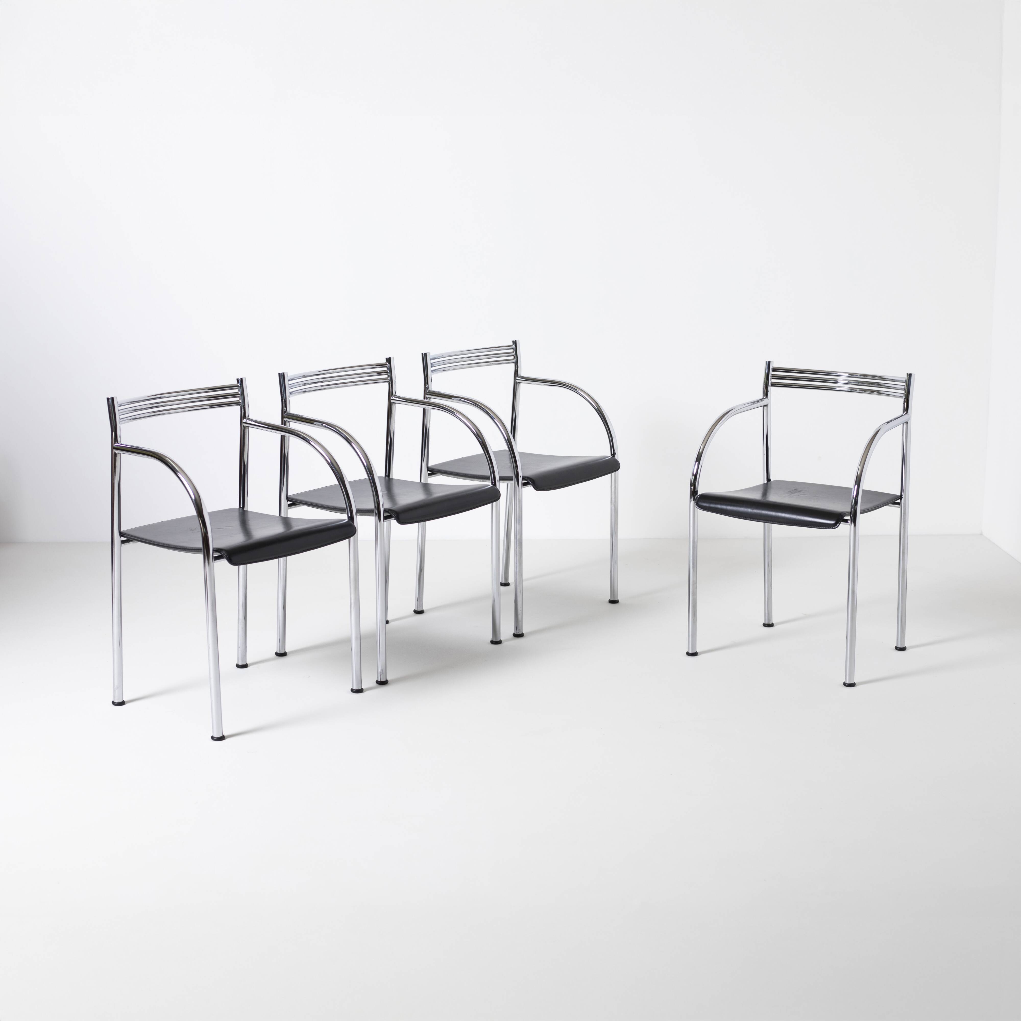 Set of 4 Francesca Spanish dining chairs by Philippe Starck for Baleri