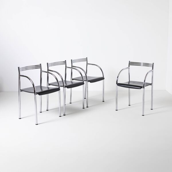 Ensemble de 4 chaises de salle à manger espagnoles Francesca par Philippe Starck pour Baleri