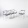 Set of 4 Francesca Spanish dining chairs by Philippe Starck for Baleri