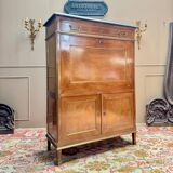 Lebrund Jean-Baptiste Louis XVI period mahogany secretary stamped
