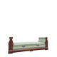 Banquette, lit de repos formant coffre en acajou d’époque restauration