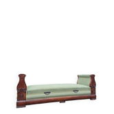Banquette, lit de repos formant coffre en acajou d’époque restauration