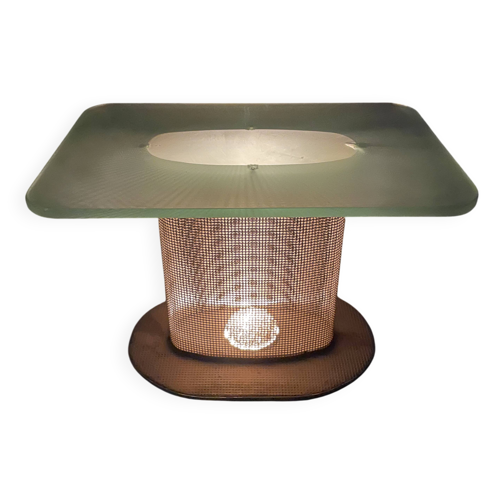 Table d'appoint lumineuse Française des années 1950