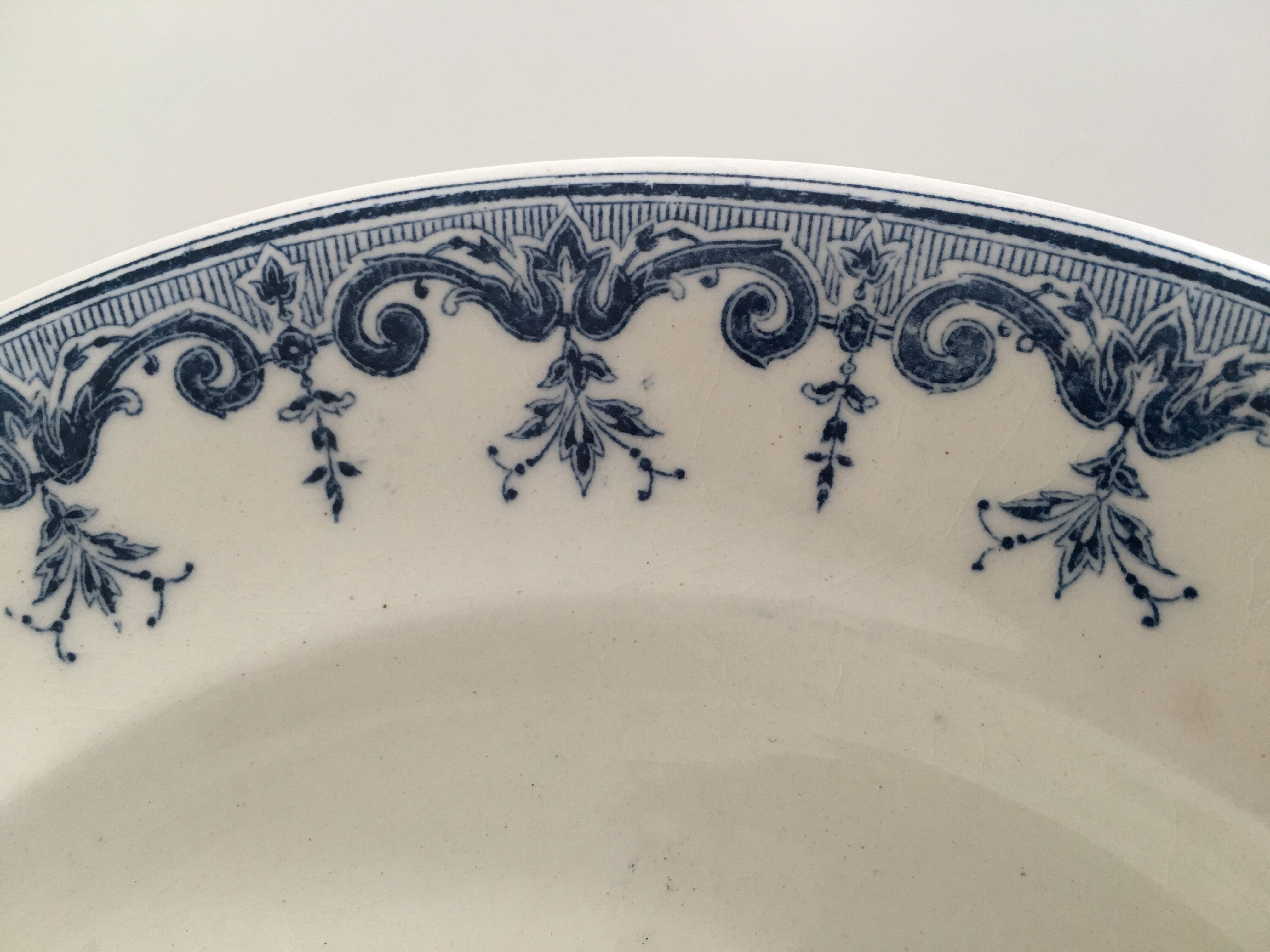 Set of 6 plates Terre de fer Rouen