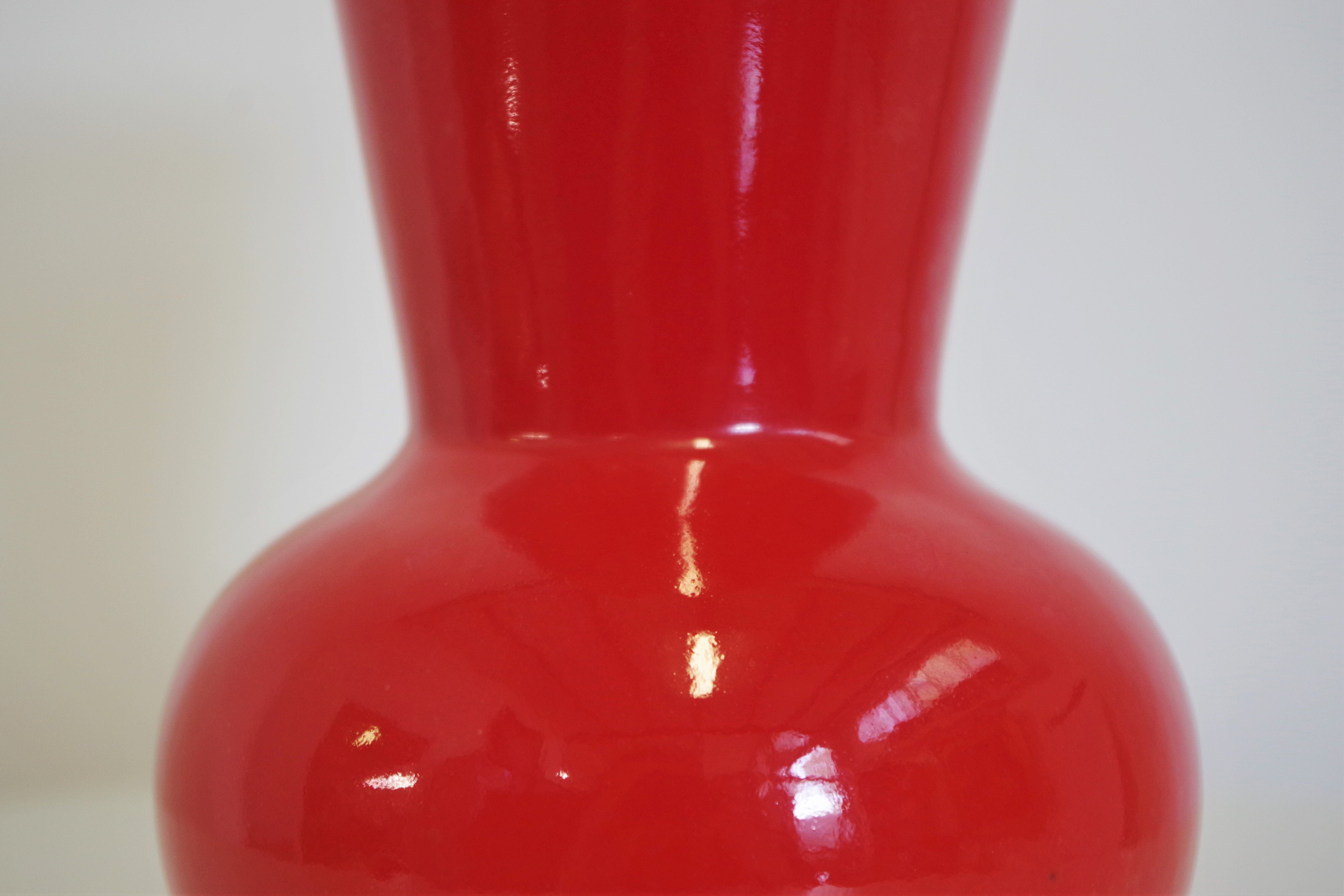 Italian ceramic vase by Pozzi, 1970