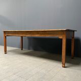 Large oak farmhouse table from France, early 1900s