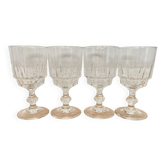 Set of 4 Luminarc Lance red wine glasses