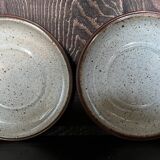 Set of 2 dessert plates signed Austruy