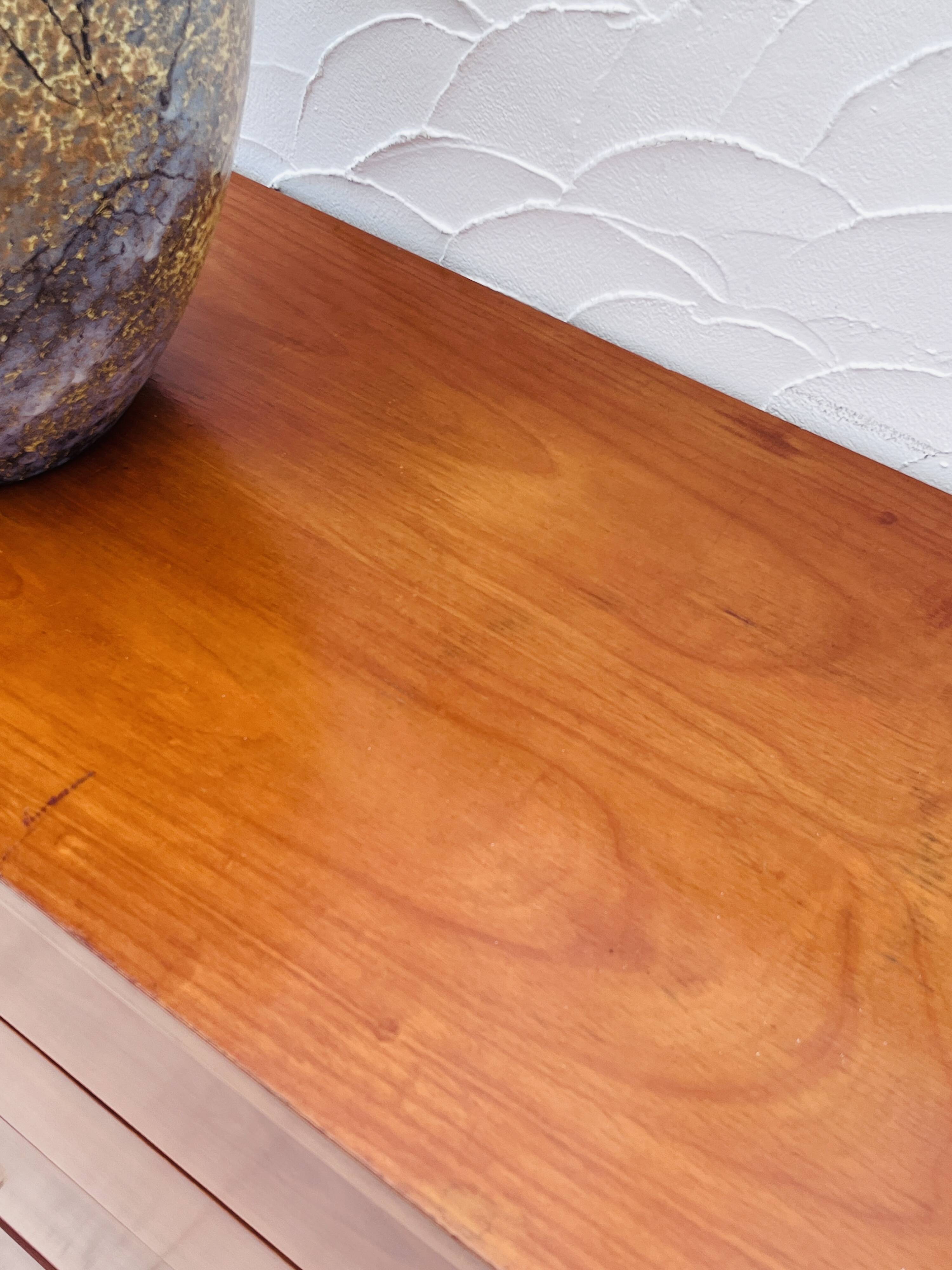 Teak chest of drawers