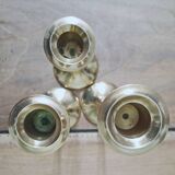 3 art deco candlesticks