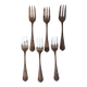 6 silver-plated cake forks