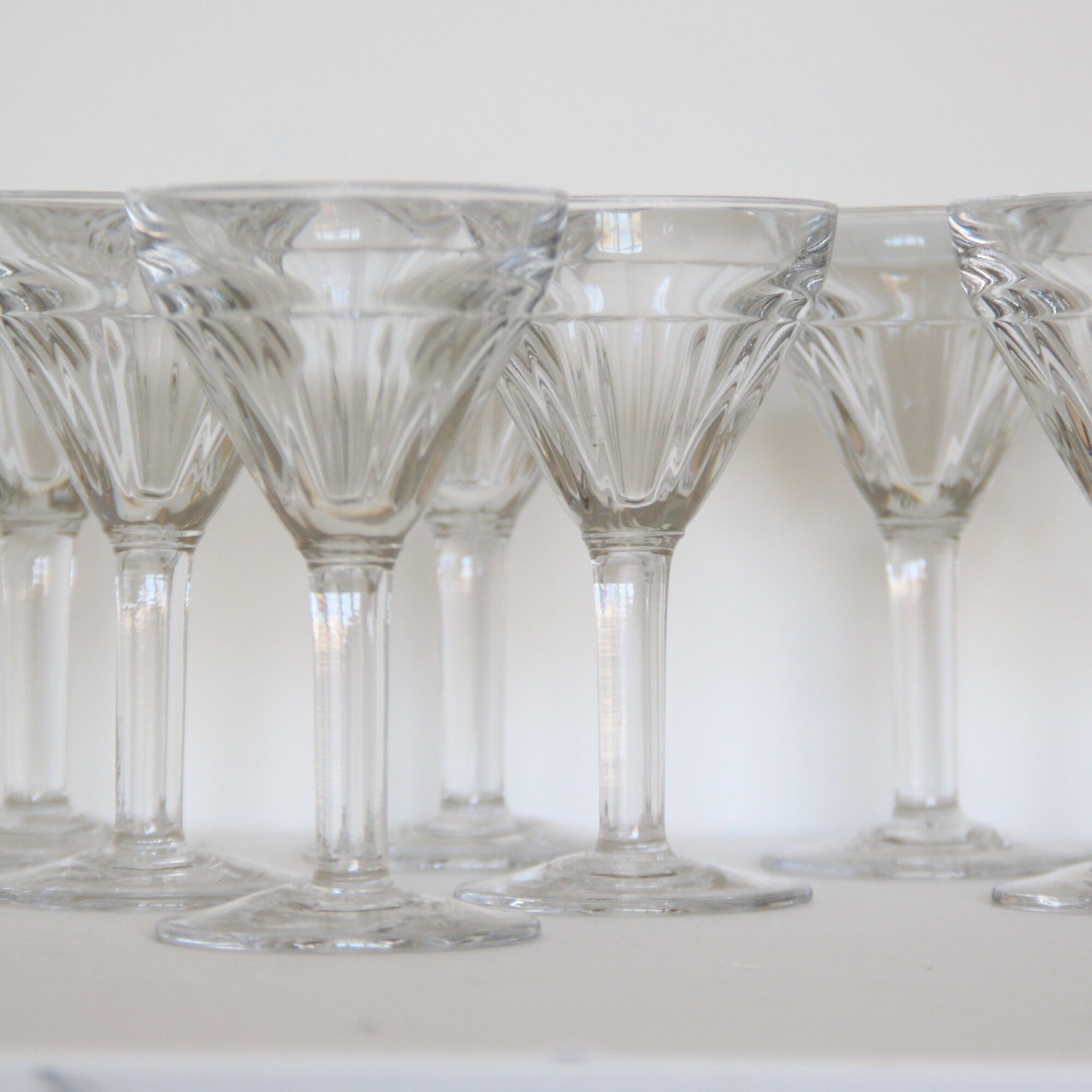 Set of 8 wine glasses bistrot old art of the table vintage