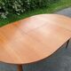 Vintage round table tapered feet