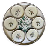 Vintage tray and under glass