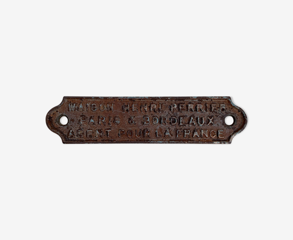 Petite plaque agricole industrielle Henri Perrier