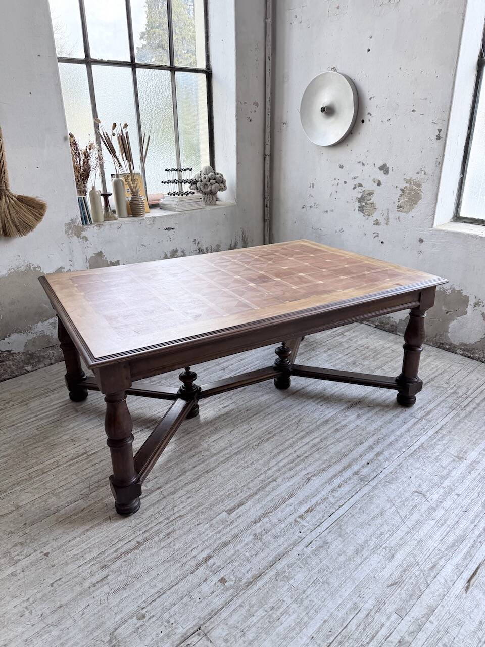 Oak table in Louis XIV style 1900