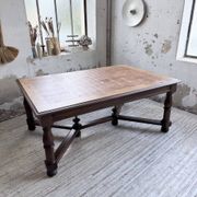 Table chêne style Louis XIV 1900