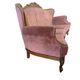 Fauteuil / canapé / trois places baroque vintage rose poudré