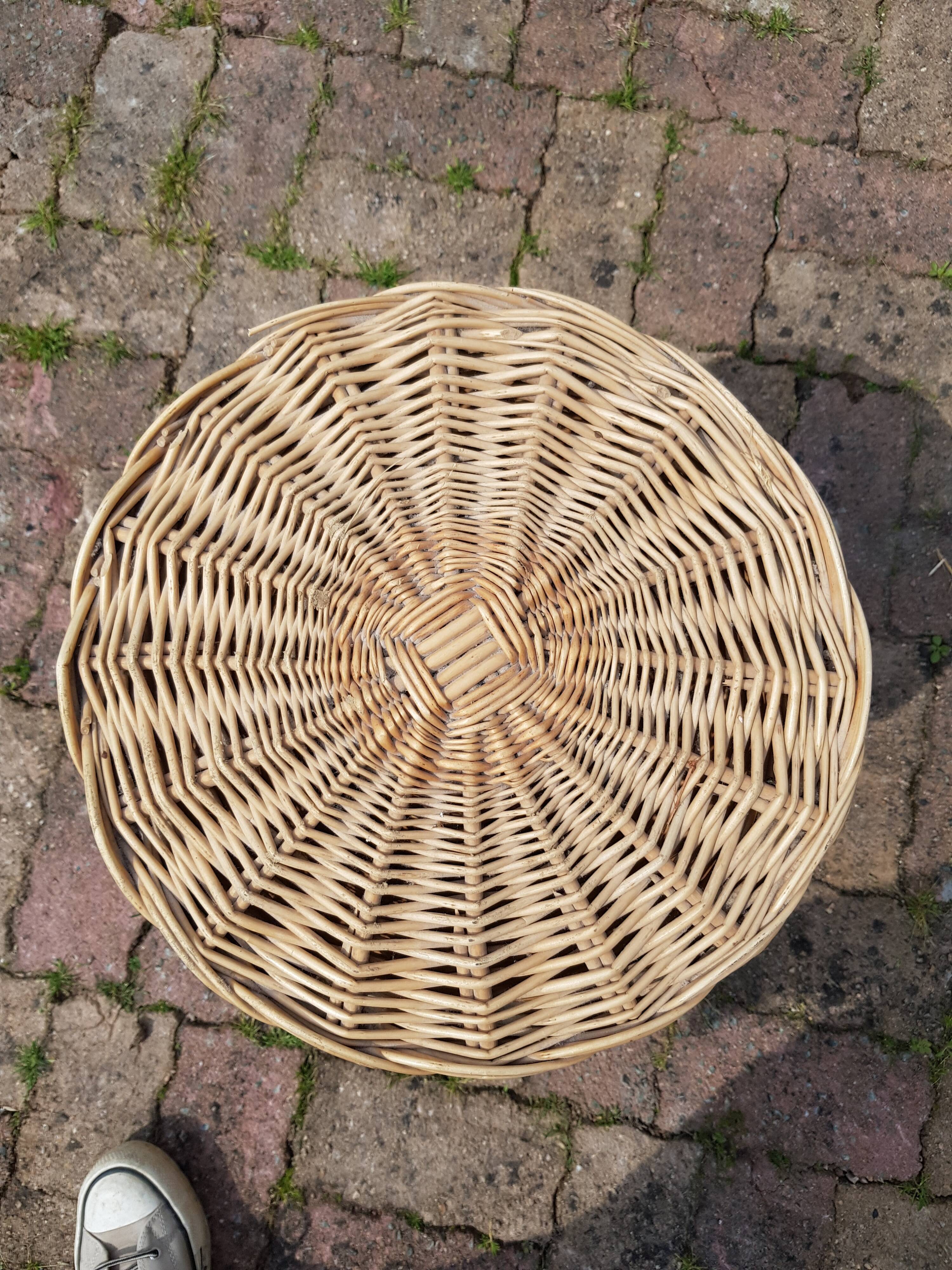 Rattan laundry basket