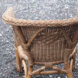 Wicker armchair