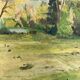 Oil on vintage panel
