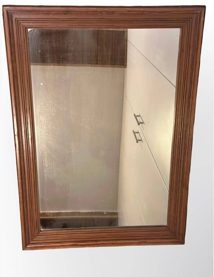 Large mirror H 77.5 cm Width 54.5 cm Thickness 5 cm