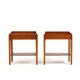 Teak and Oak Nightstands by Børge Mogensen 1950s.