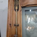 3 portes de séparation en verre gravé avec bâti