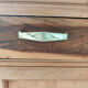 Large Art Deco buffet in walnut veneer and marble, 1930s