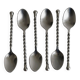 6 cuillères en métal