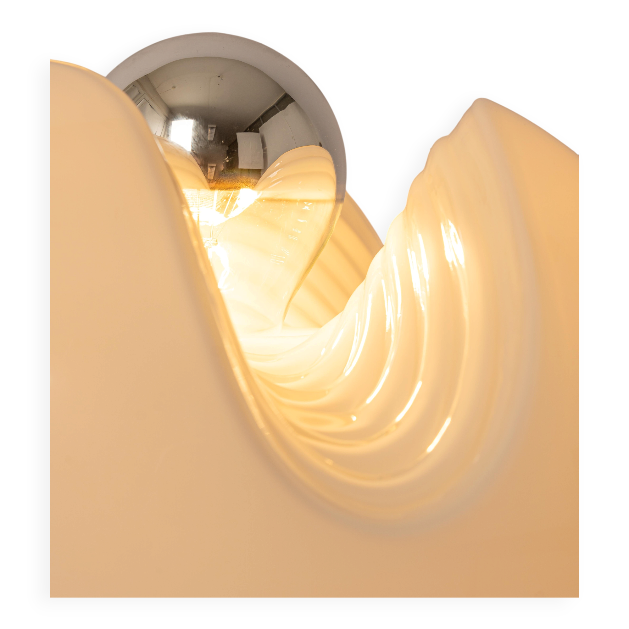 Glass Table Lamp by Koch & Lowy for Peill & Putzler, Germany, 1970s