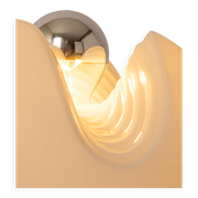 Glass Table Lamp by Koch & Lowy for Peill & Putzler, Germany, 1970s